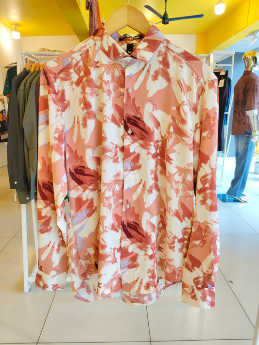 Men's Oversized Printed Shirt (MEDIUM)