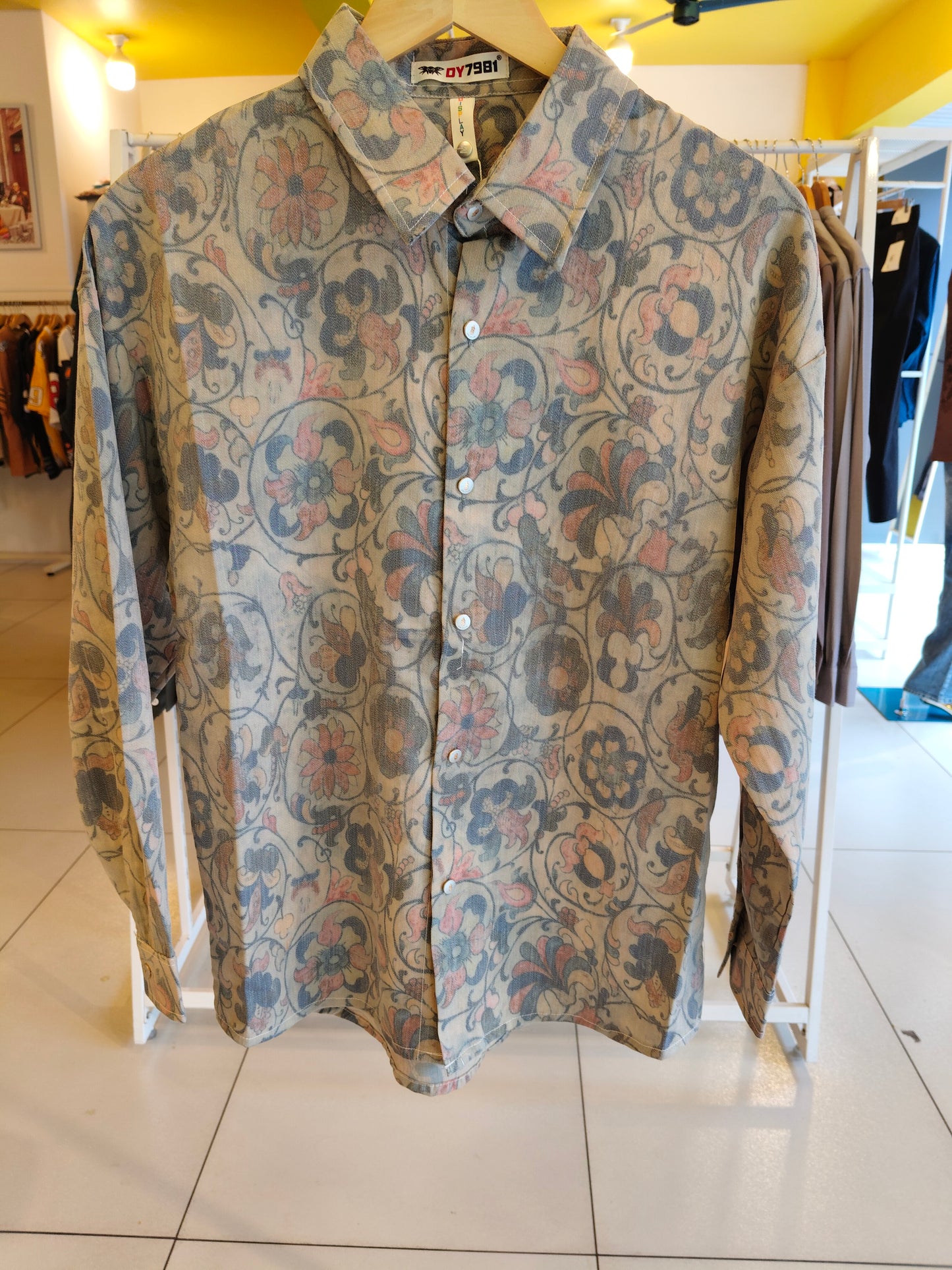 Men's Oversized Printed Shirt (MEDIUM)