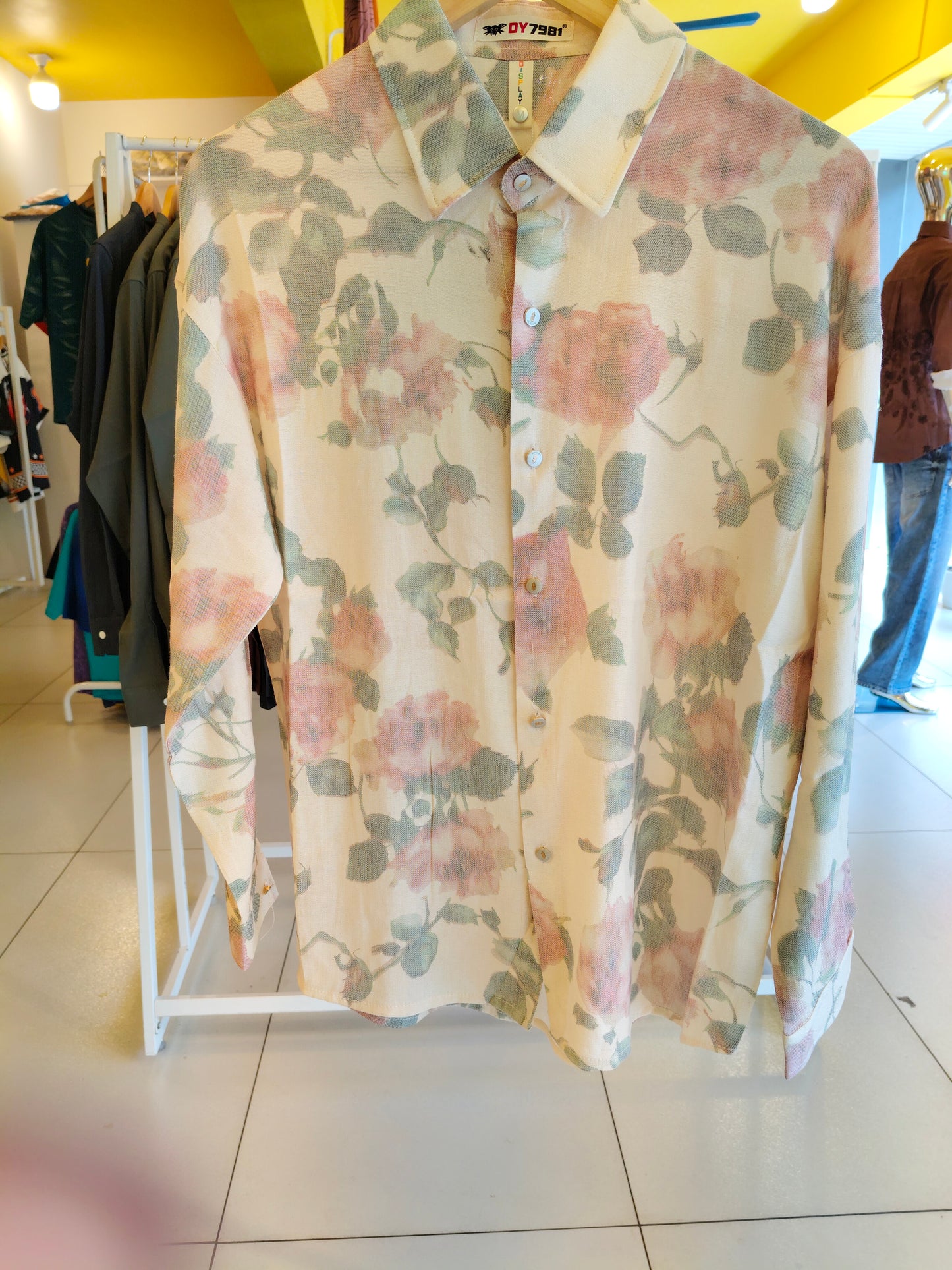 Men's Oversized Printed Shirt (MEDIUM)