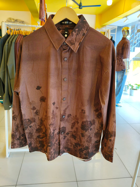 Men's Oversized Printed Shirt (MEDIUM)