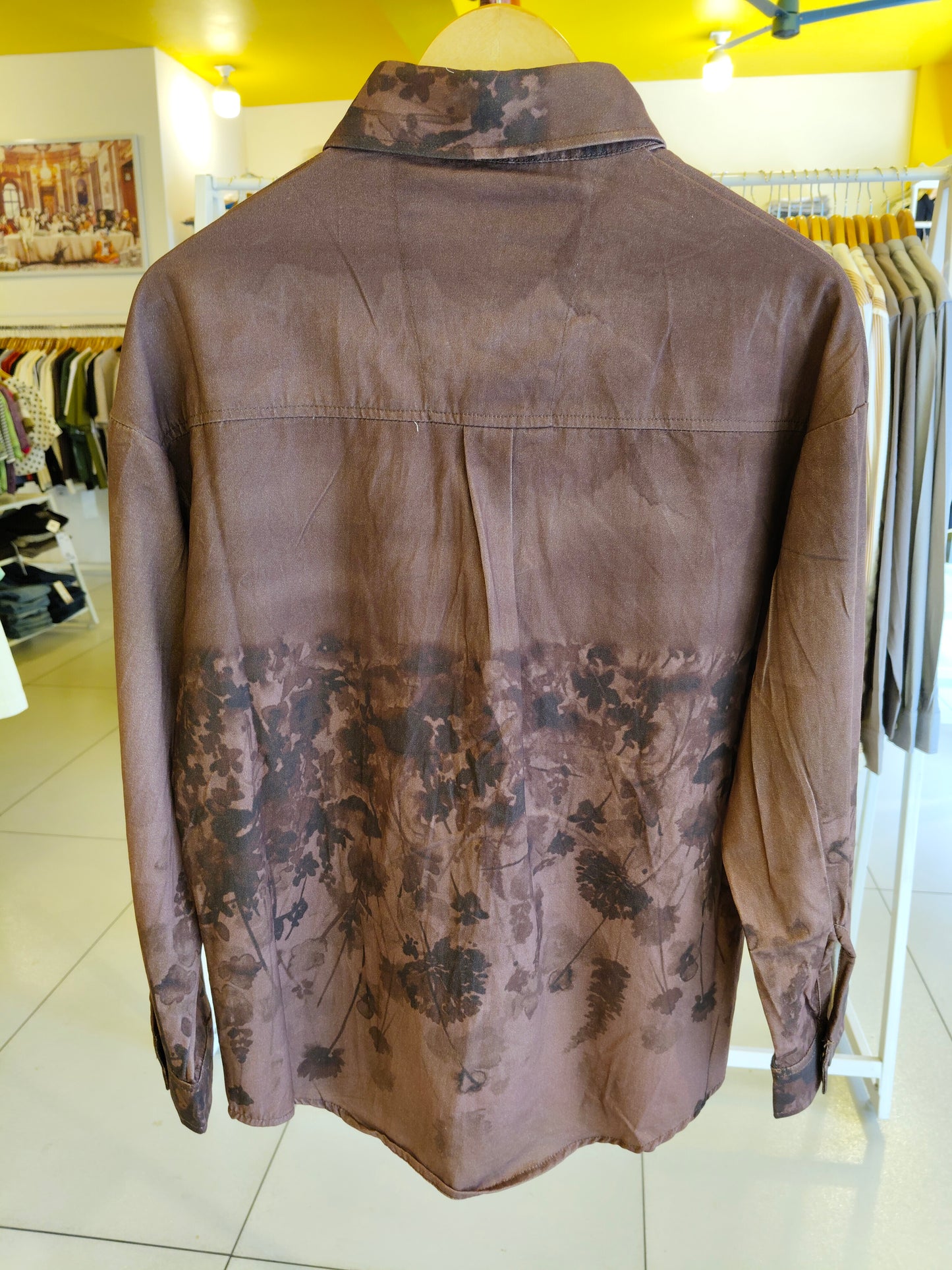 Men's Oversized Printed Shirt (large)