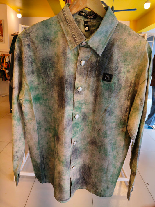 Men's Oversized Printed Shirt (MEDIUM)