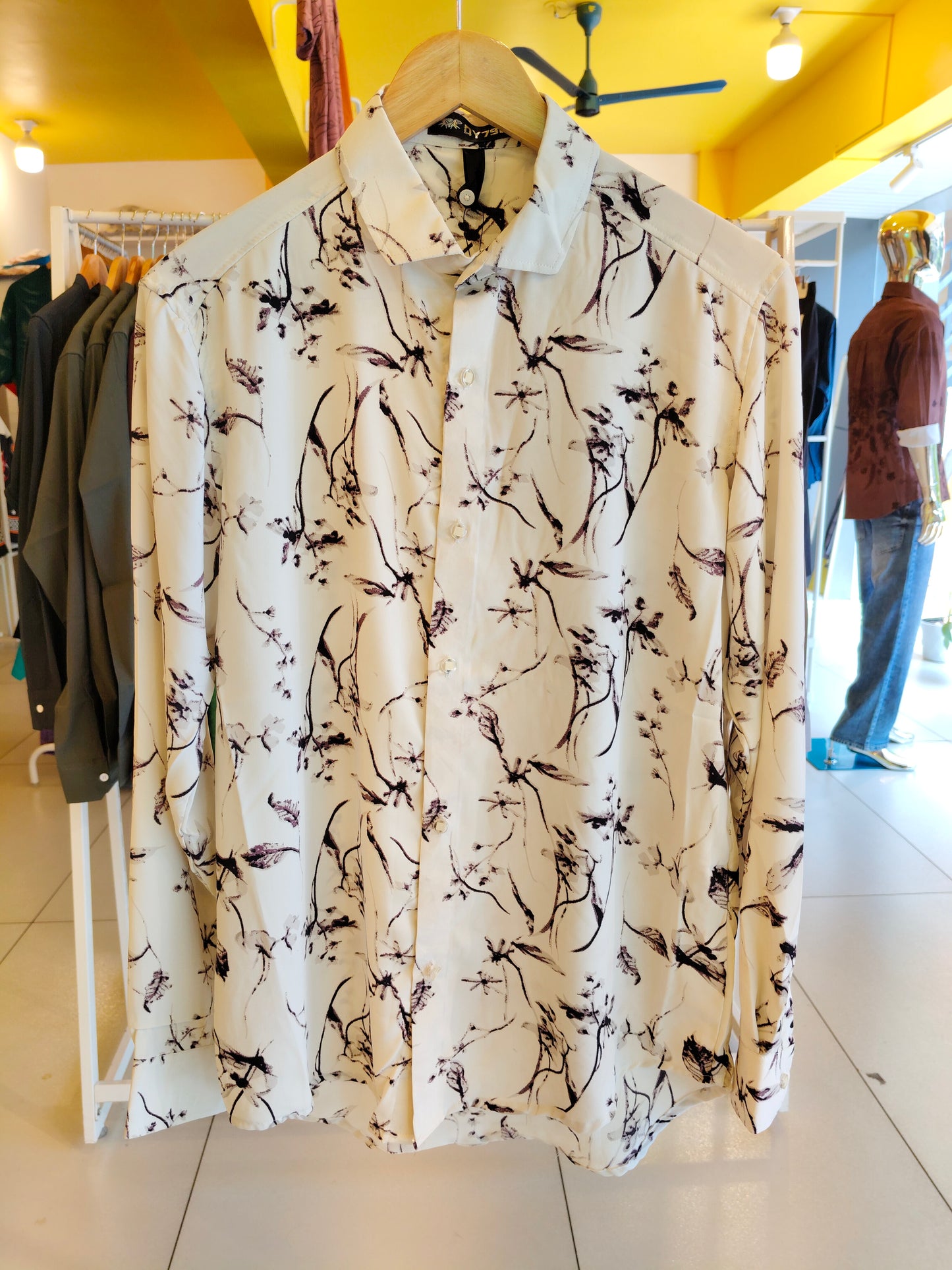 Men's Oversized Printed Shirt (MEDIUM)