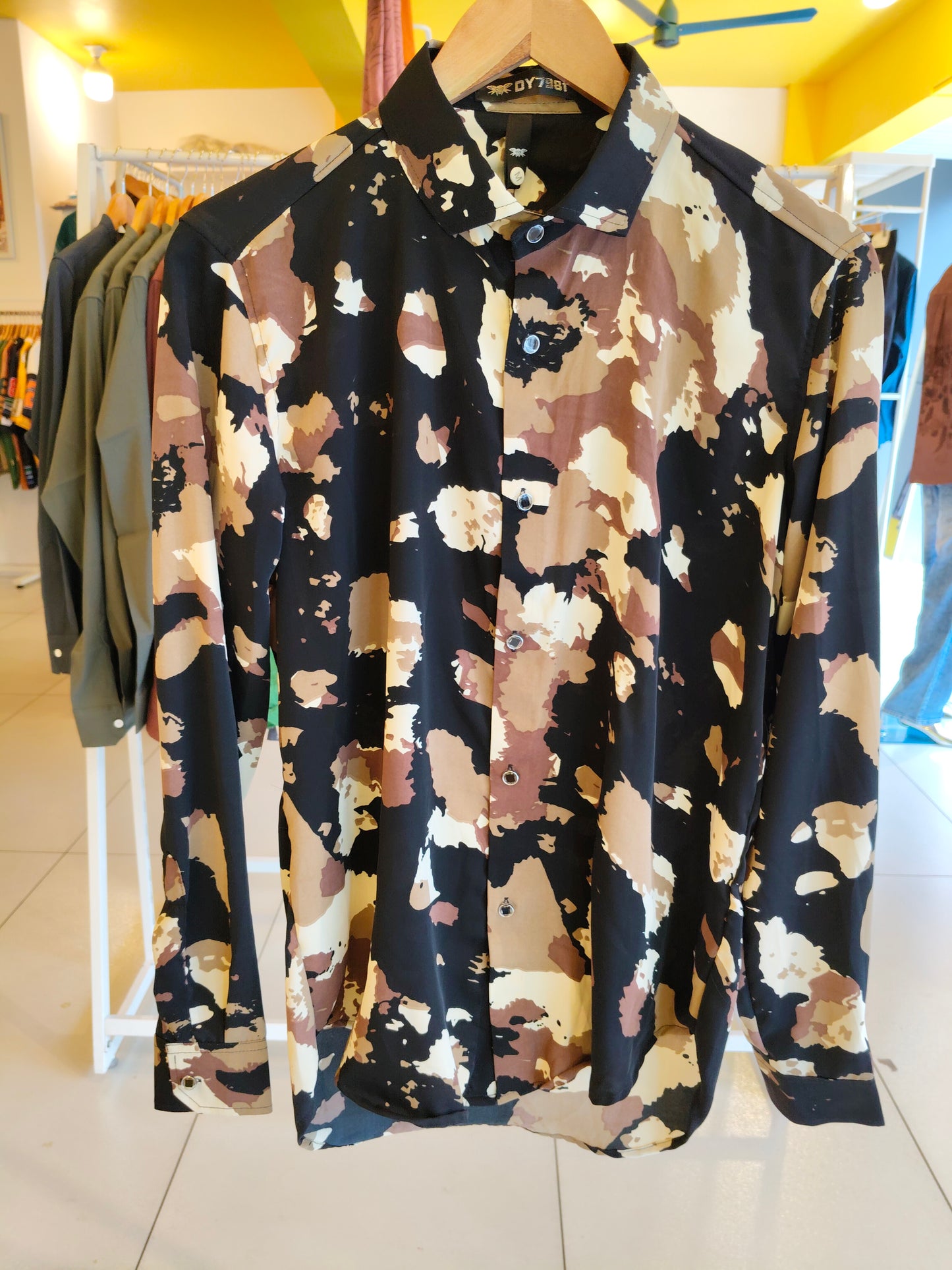 Men's Oversized Printed Shirt (MEDIUM)