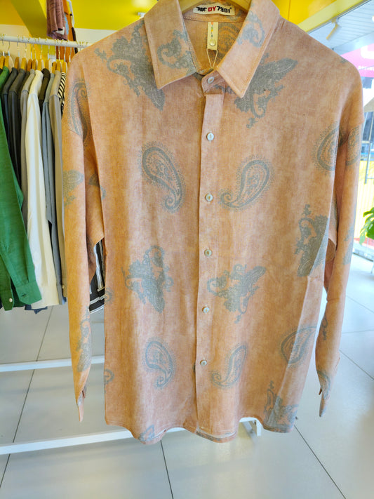 Men's Oversized Printed Shirt (LARGE)