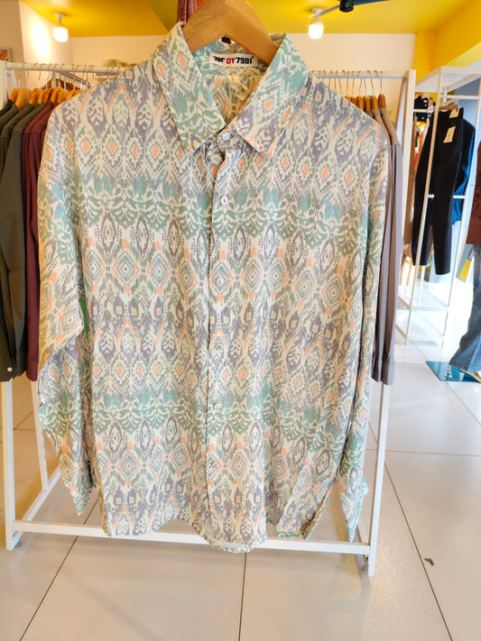 Men's Oversized Printed Shirt (MEDIUM)