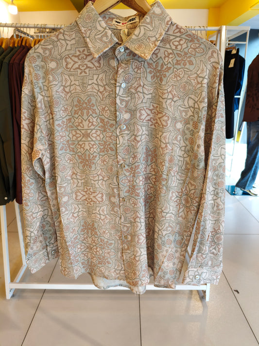 Men's Oversized Printed Shirt (LARGE)
