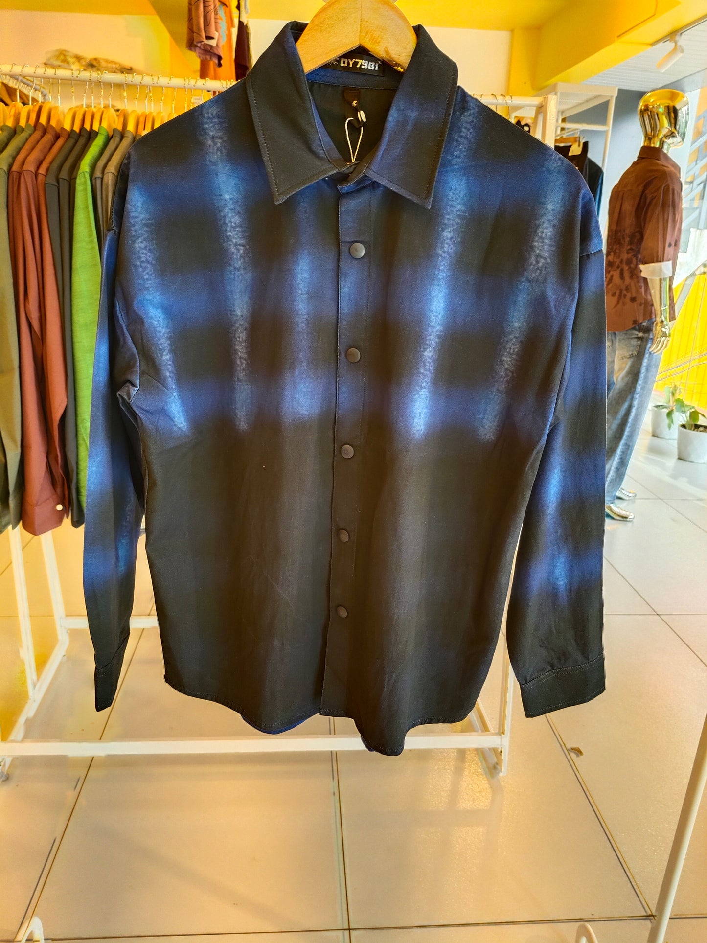 Men's Oversized Printed Shirt (LARGE)