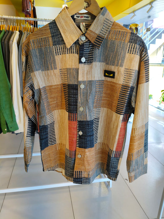 Men's Oversized Printed Shirt (LARGE)