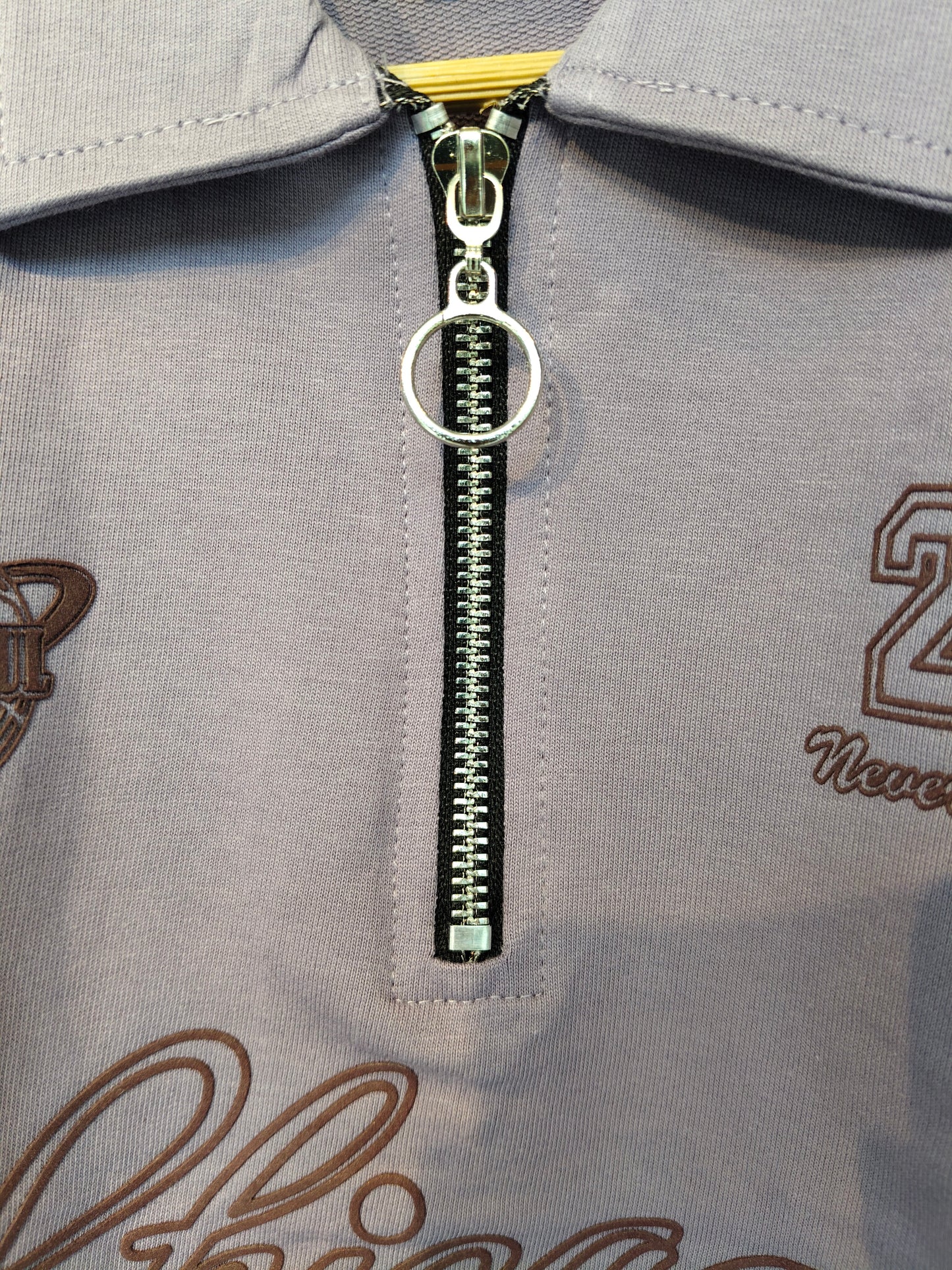 Kids' Zip-Up  Polo T-Shirt ( 14 year)