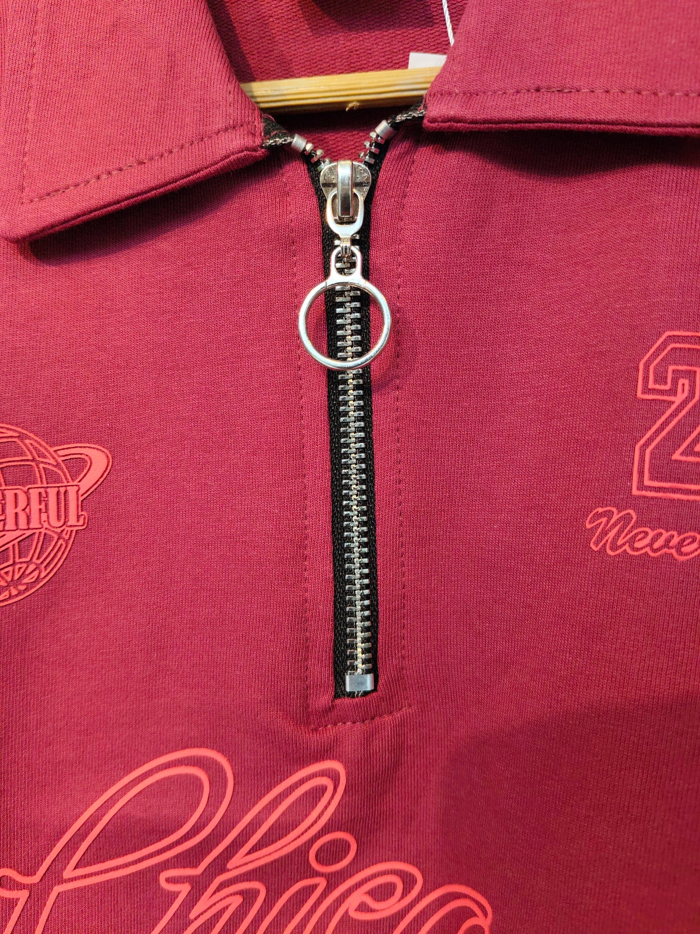 Kids' Zip-Up  Polo T-Shirt (12 year)