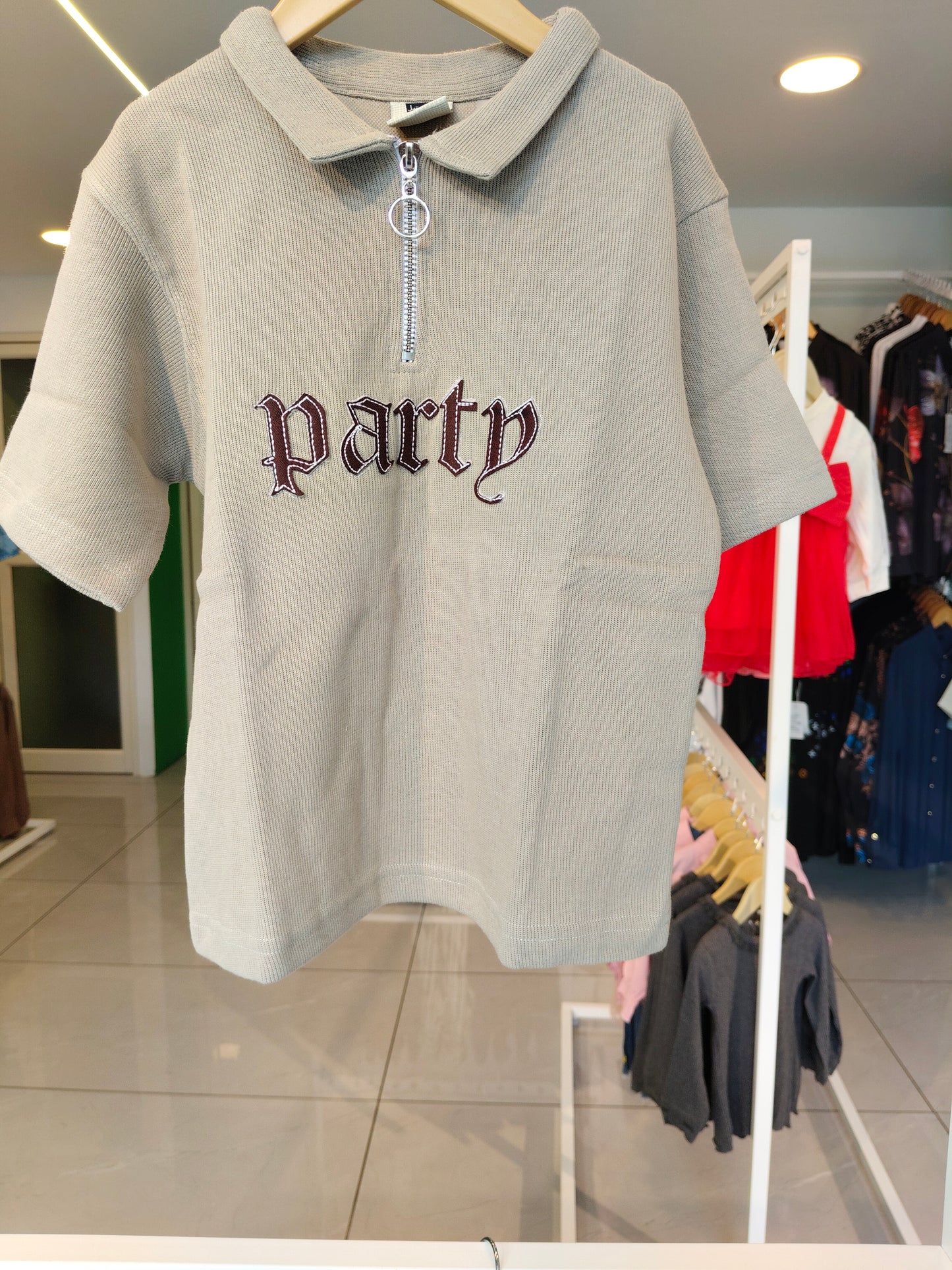 Kids' Zip-Up  Polo T-Shirt (6 year)