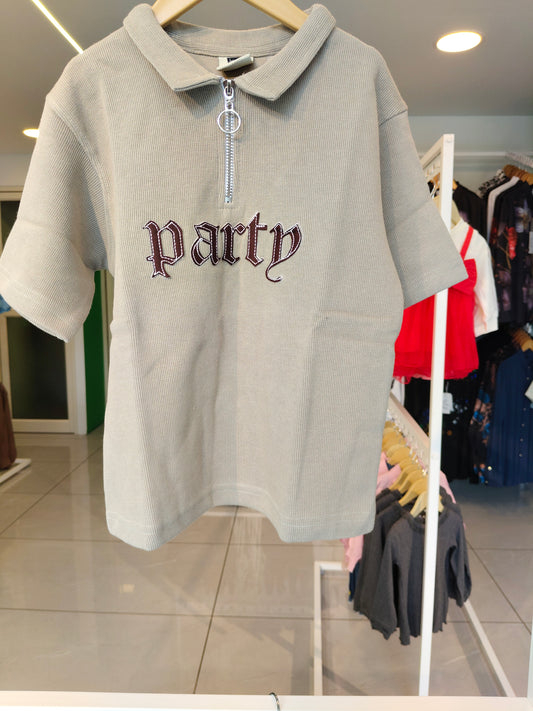 Kids' Zip-Up  Polo T-Shirt (6 year)