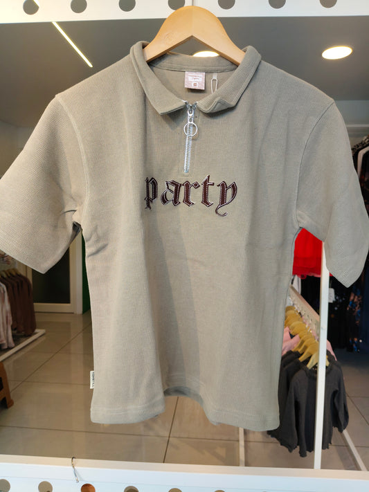 Kids' Zip-Up  Polo T-Shirt (14 year)
