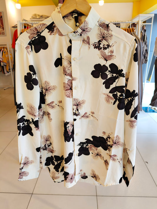 Men's Oversized Printed Shirt (MEDIUM)