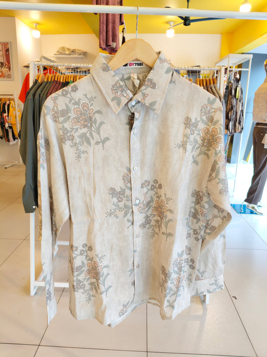 Men's Oversized Printed Shirt (MEDIUM)