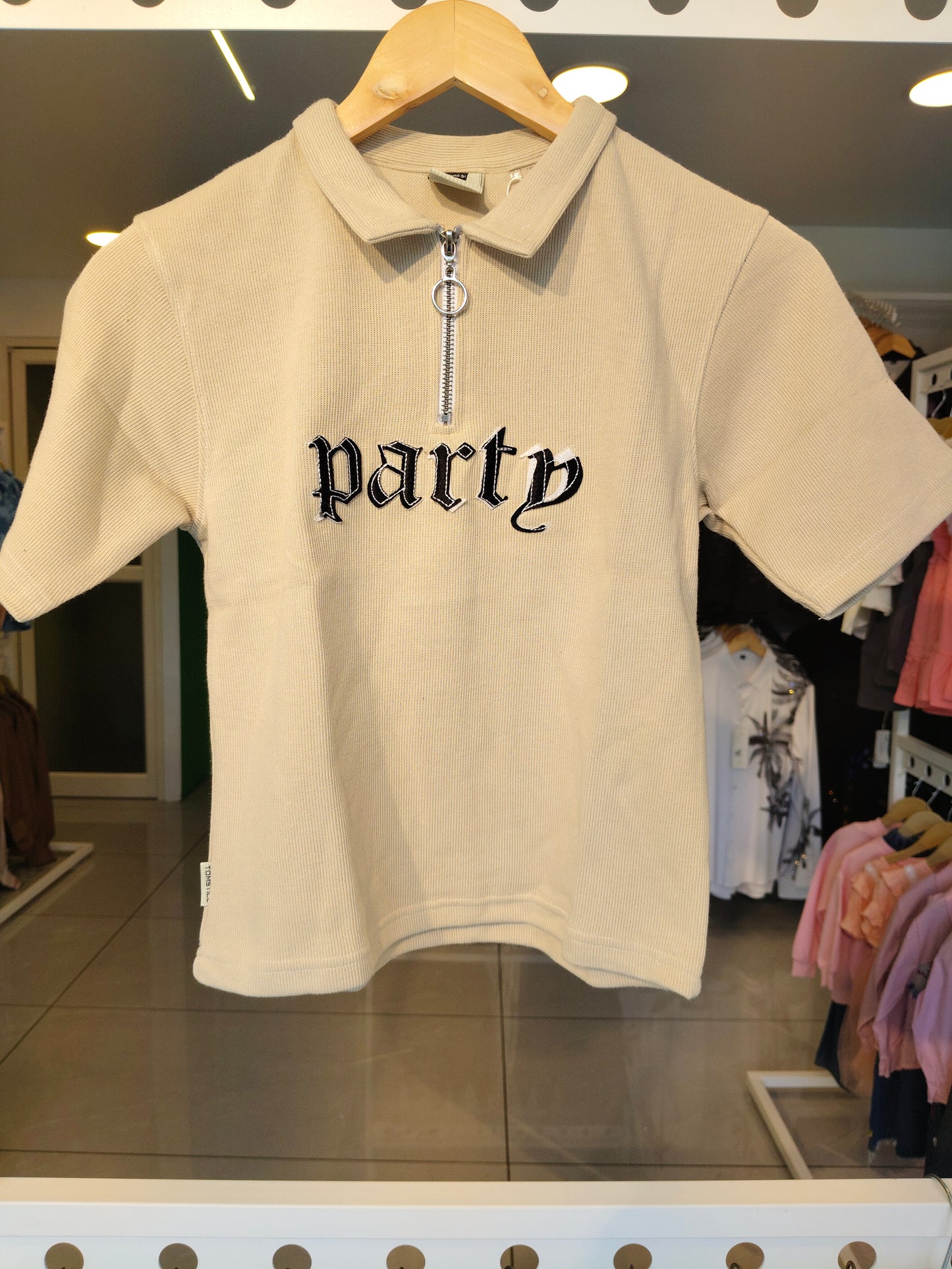 Kids' Zip-Up  Polo T-Shirt (12 year)