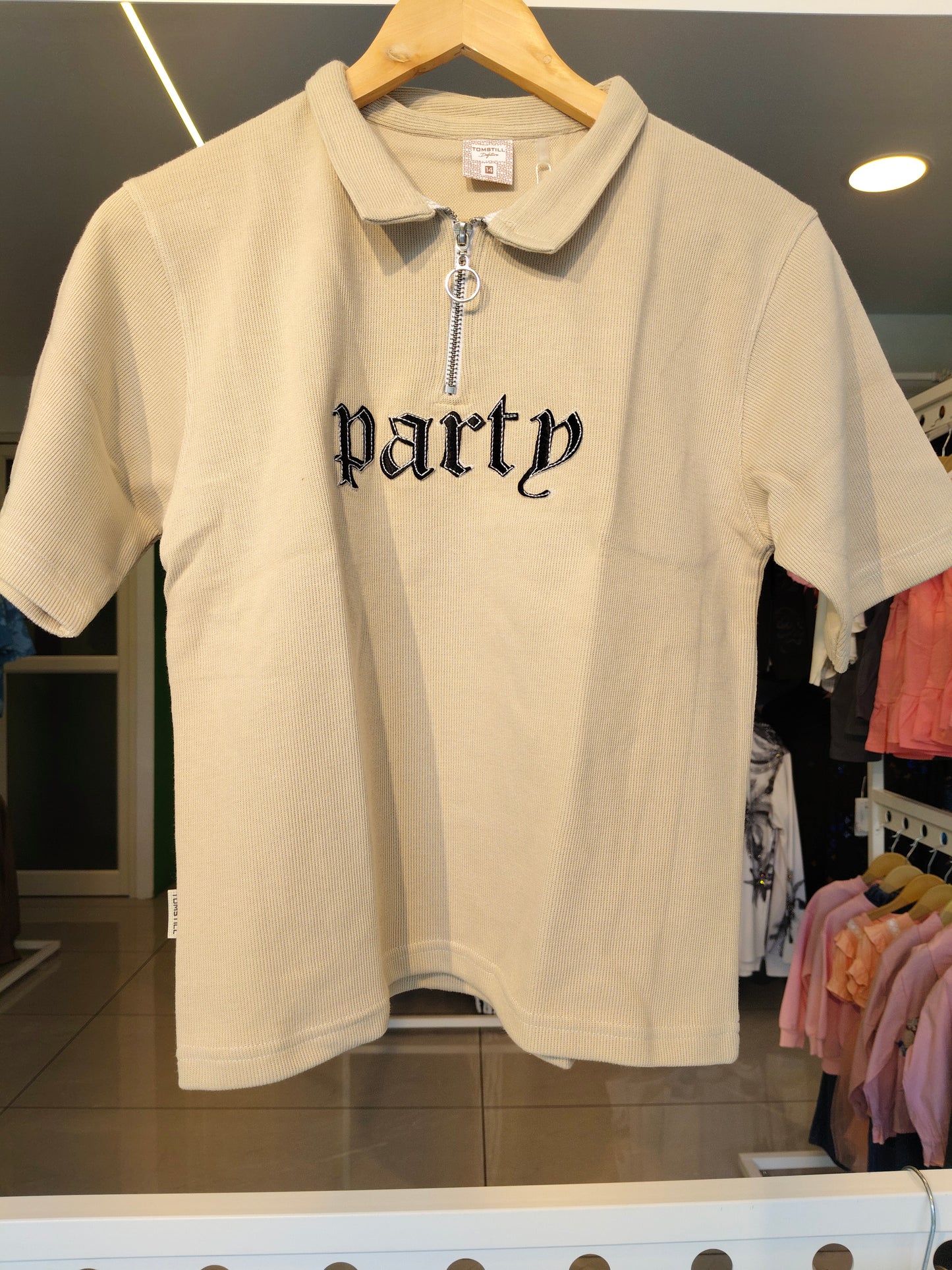 Kids' Zip-Up  Polo T-Shirt (14 year)