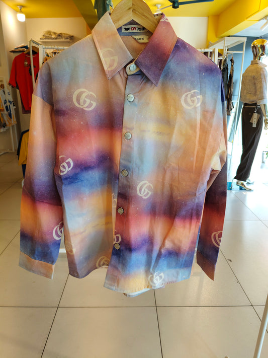 Men's Oversized Printed Shirt (MEDIUM)