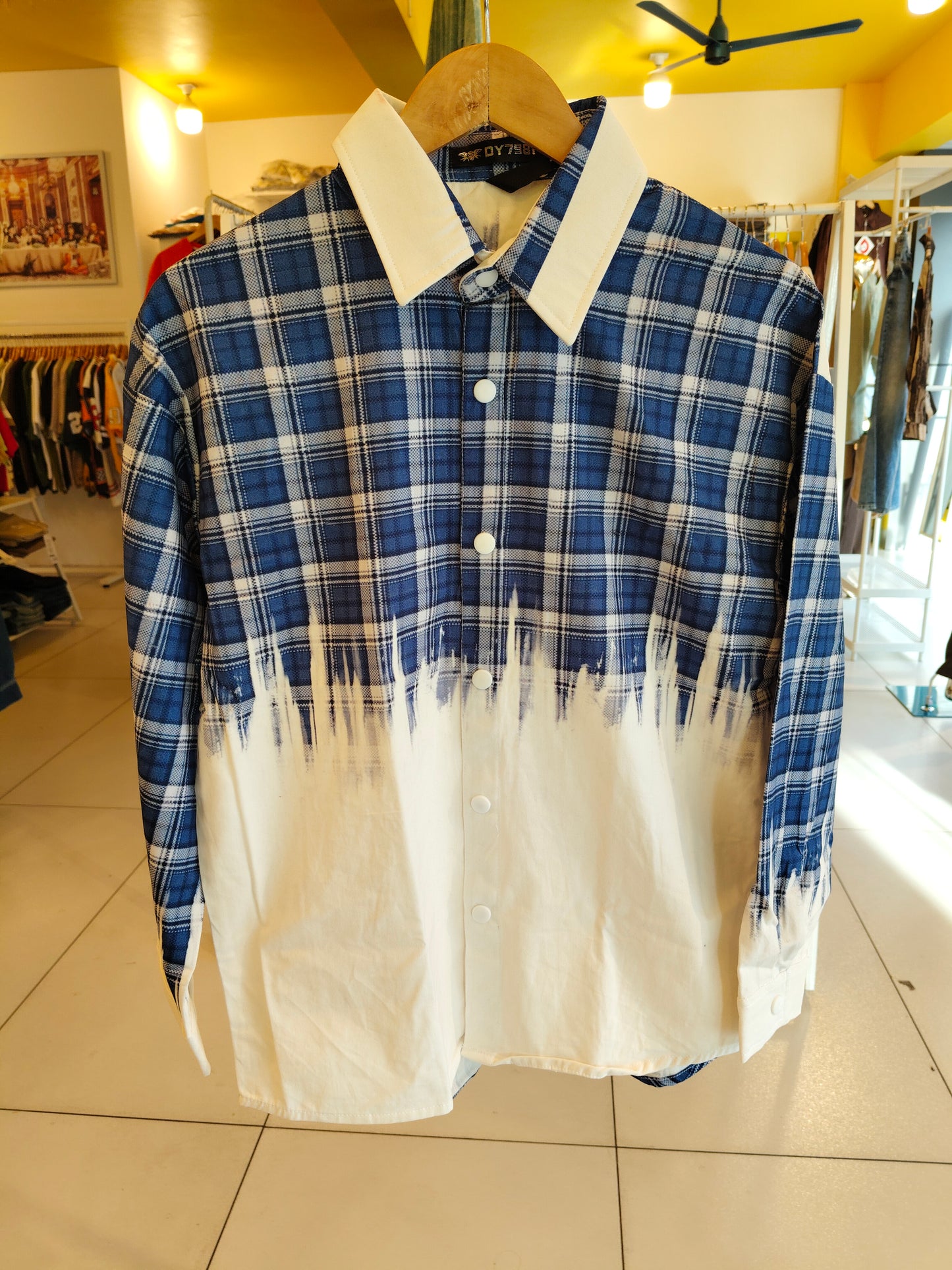 Men's Oversized Printed Shirt (MEDIUM)