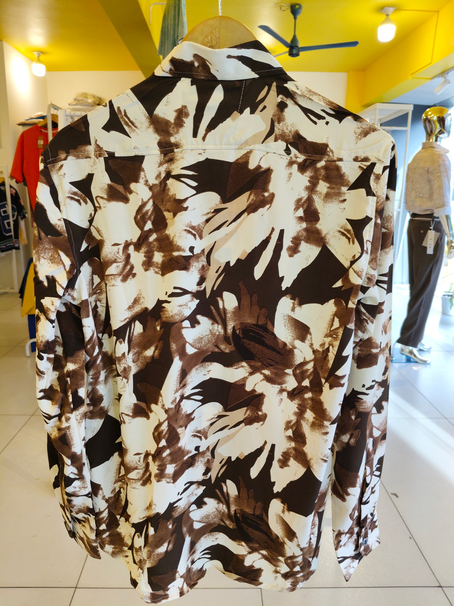 Men's Oversized Printed Shirt (MEDIUM)