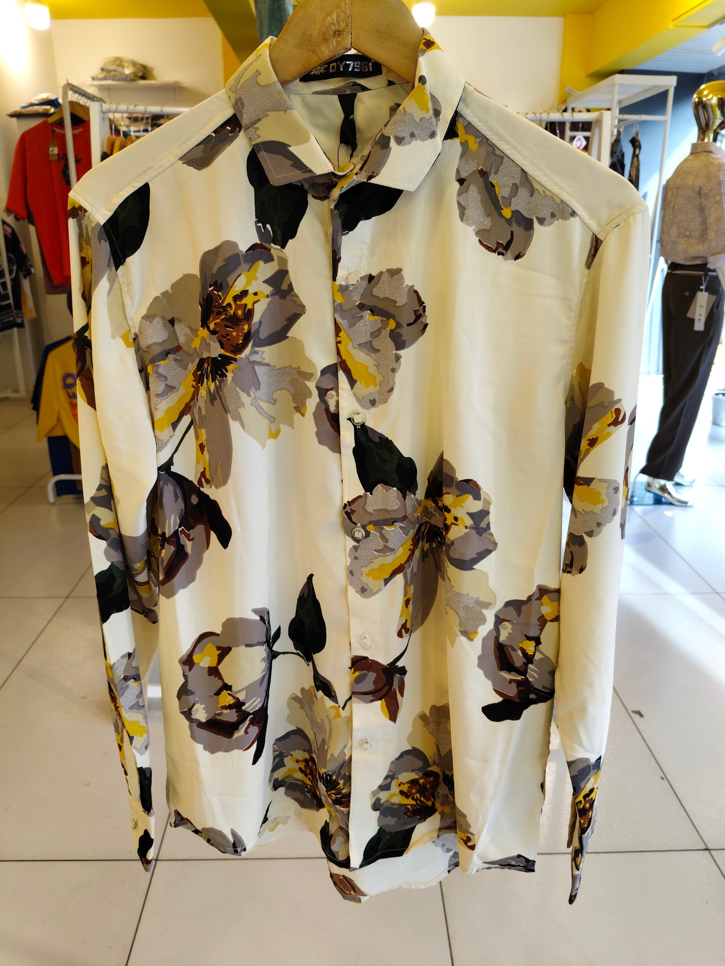 Men's Oversized Printed Shirt (MEDIUM)