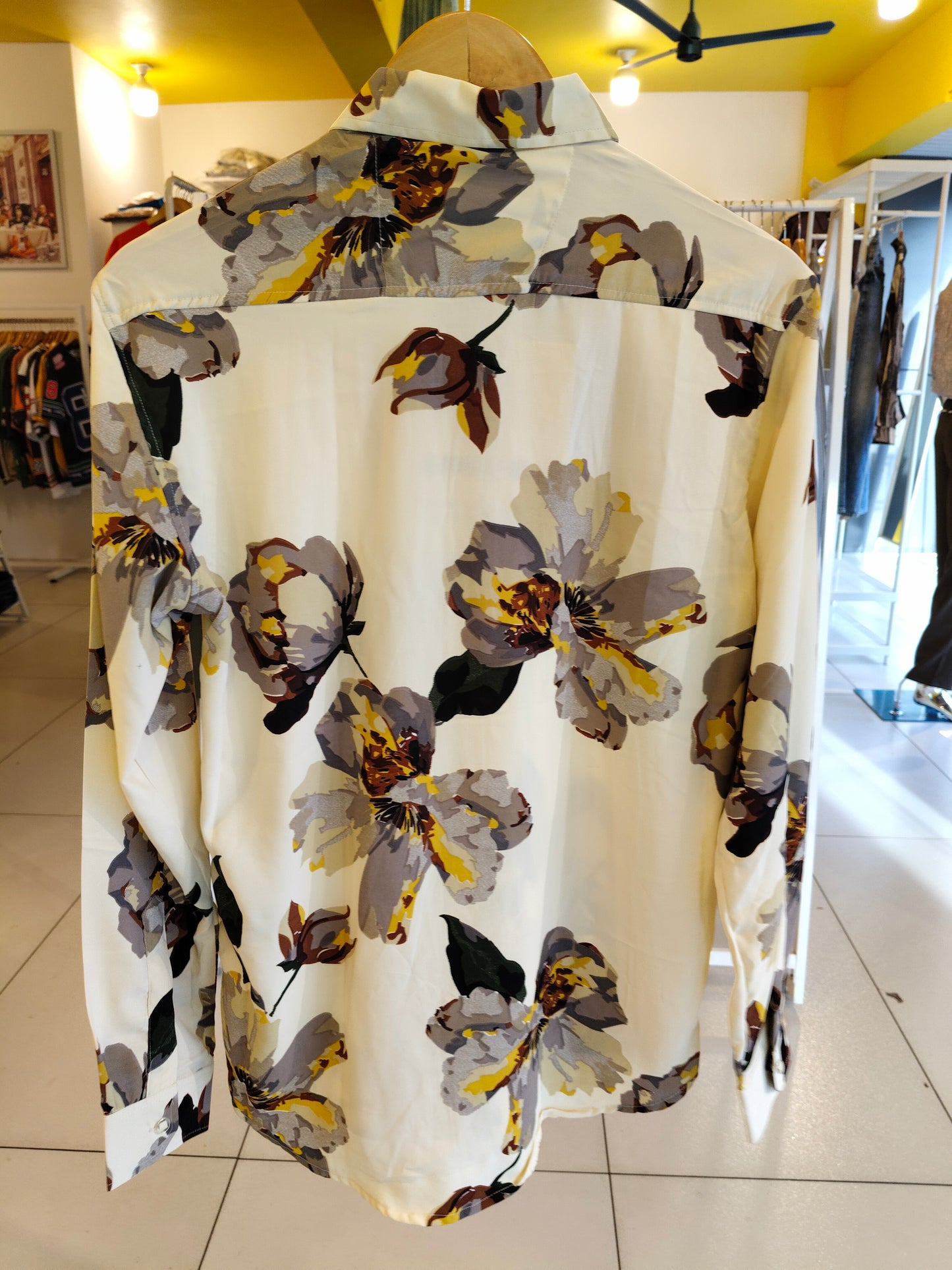 Men's Oversized Printed Shirt (MEDIUM)