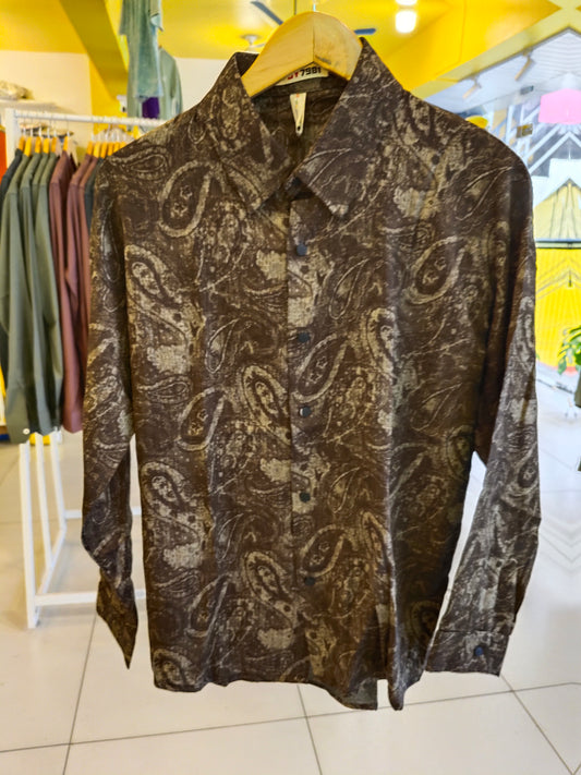 Men's Oversized Printed Shirt (MEDIUM)