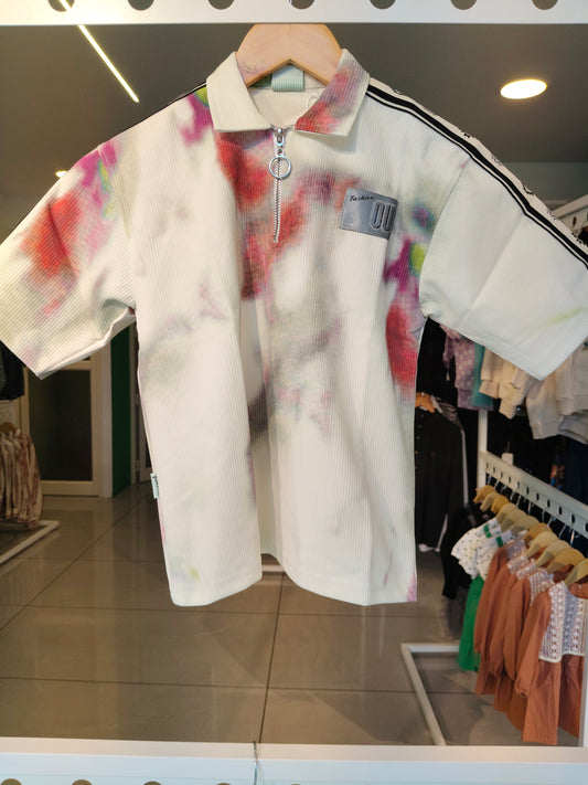 Kids' Zip-Up Polo T-Shirt (12 year)