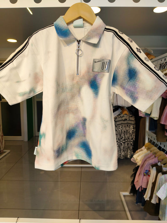 Kids' Zip-Up Polo T-Shirt (6 year)