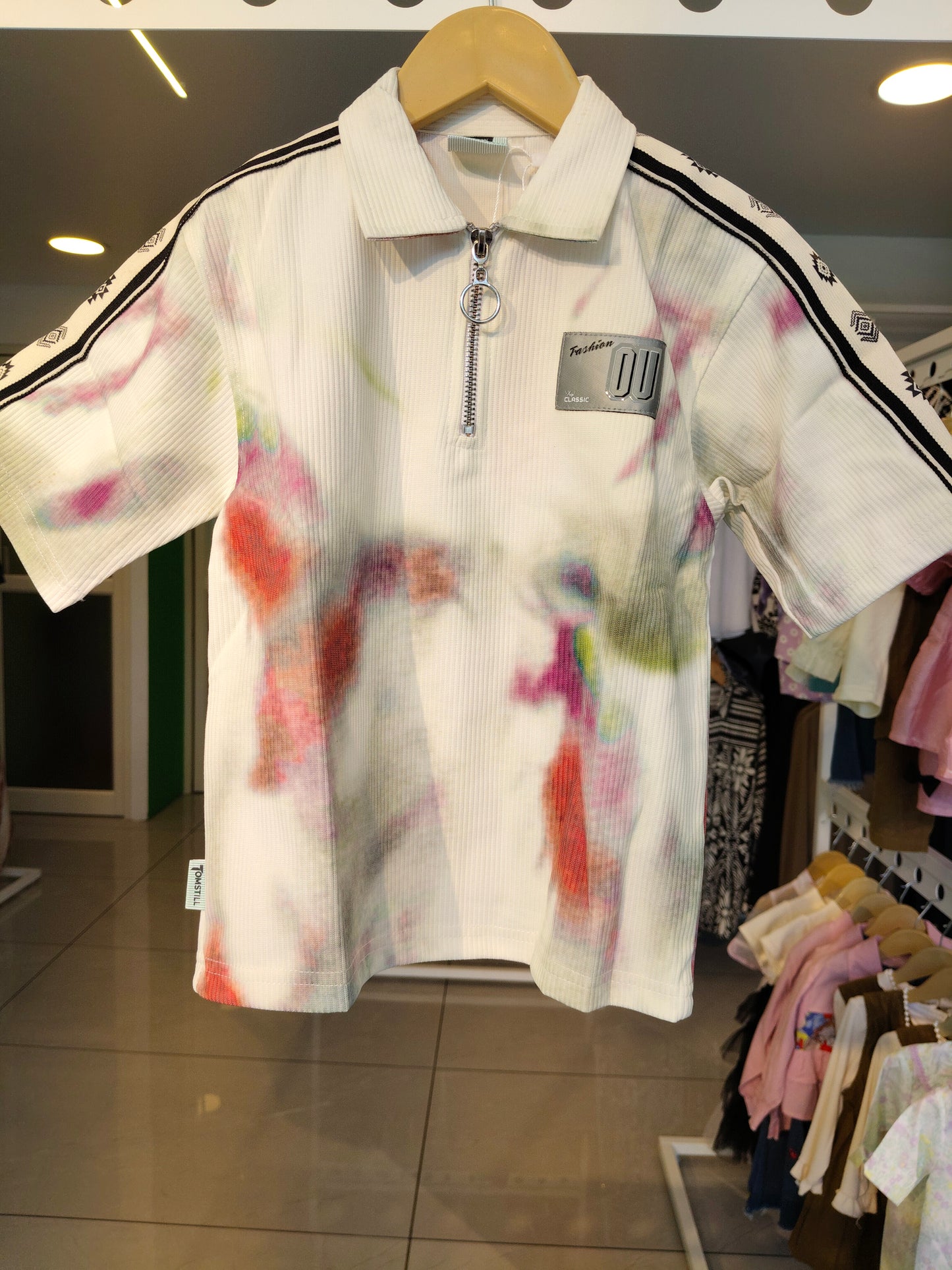 Kids' Zip-Up Polo T-Shirt (6 year)