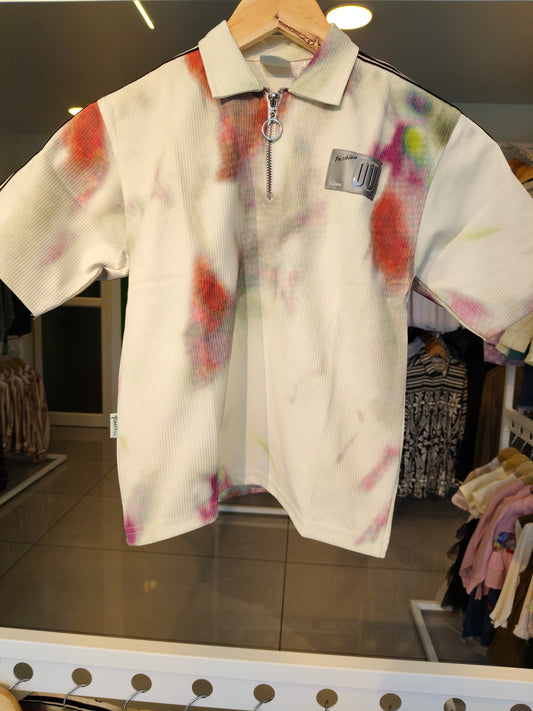 Kids' Zip-Up Polo T-Shirt (12 year)