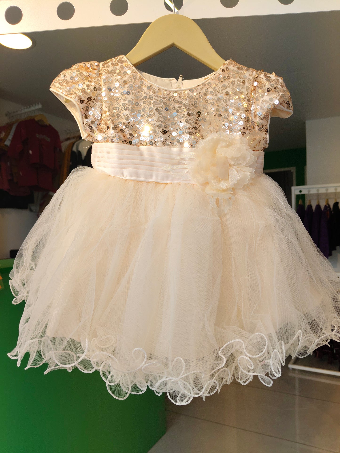 Toddler Girls' Sequin Tulle  Party Dress ( SIZE 3)