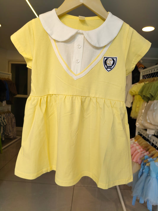 Toddler Girls' Collared Dress ( SIZE 9)