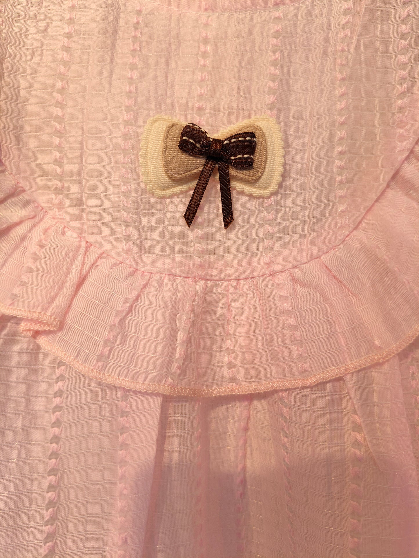 Toddler Girls' A line Puff Sleeve Dress ( SIZE 120)