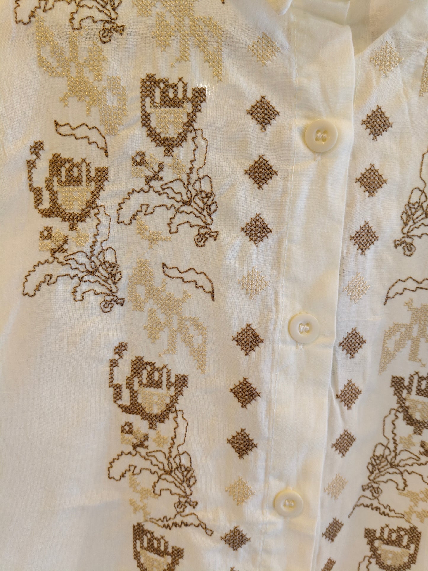 Embroidered Korean Shirt for Women (FREE SIZE)