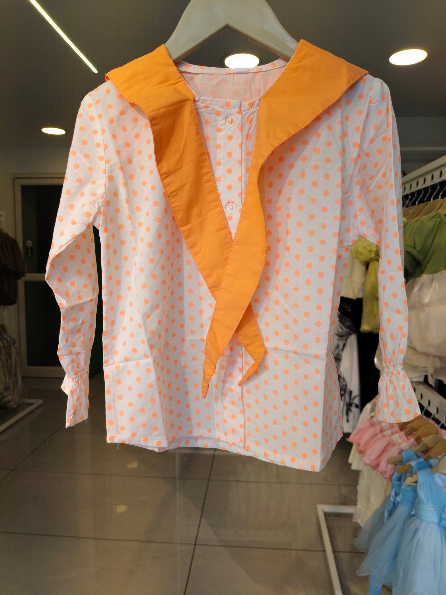 Toddler Girls' Tie -Front Shirt  ( SIZE 11)