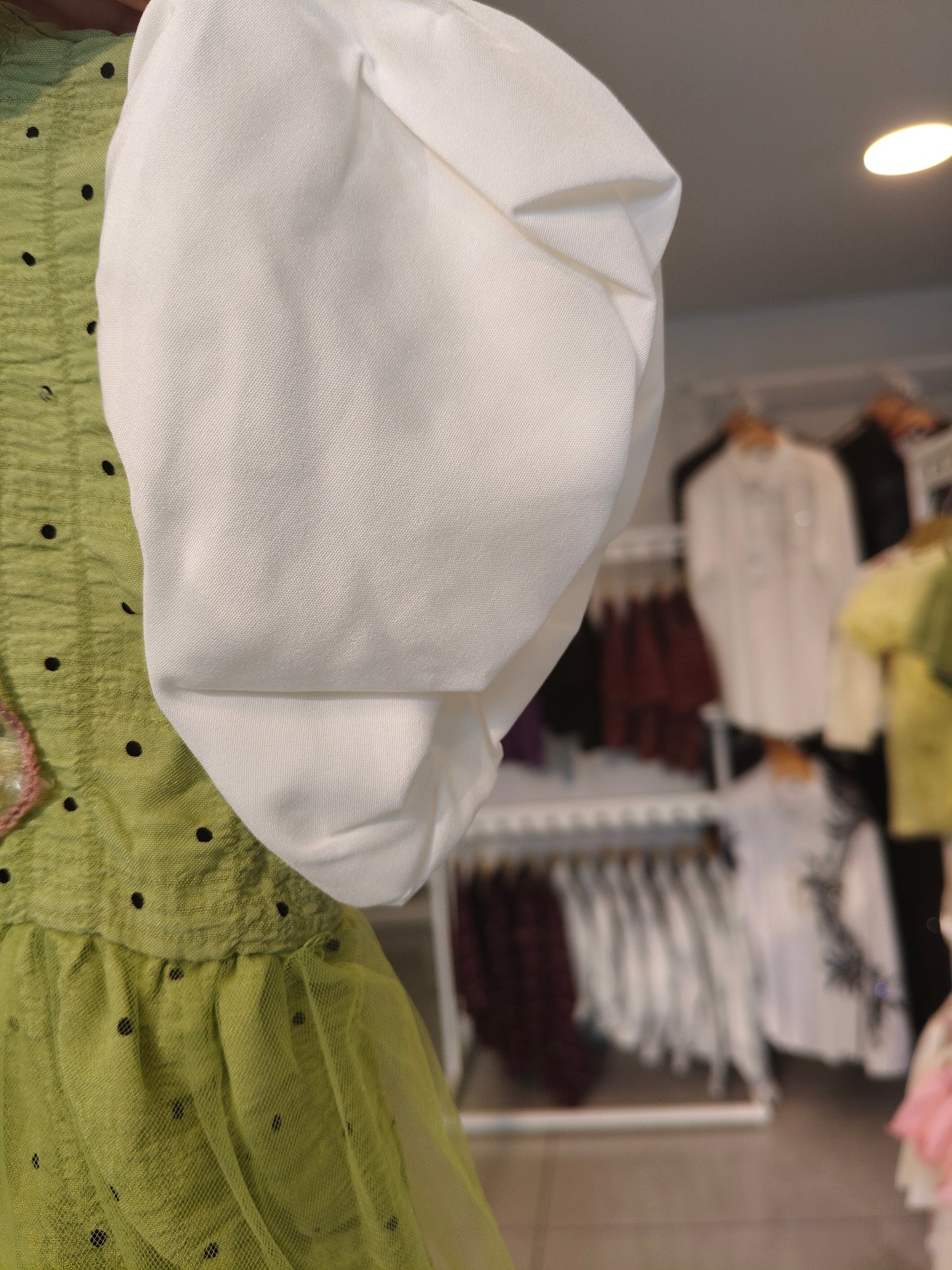 Toddler Girls' Dotted Tulle Dress  ( SIZE 90)