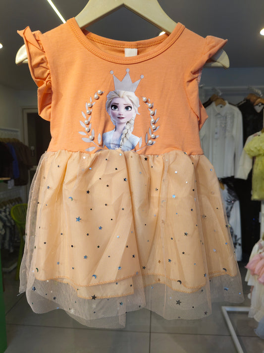 Toddler Girls' Elsa Tulle Dress  ( SIZE 5)