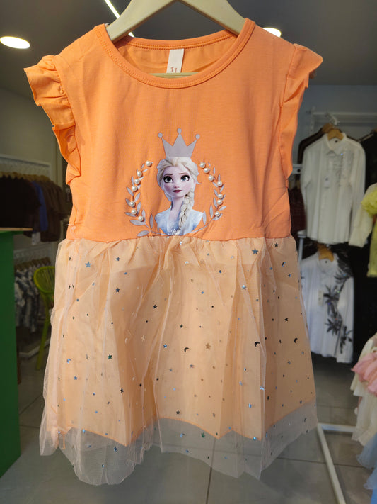 Toddler Girls' Elsa Tulle Dress  ( SIZE 9)