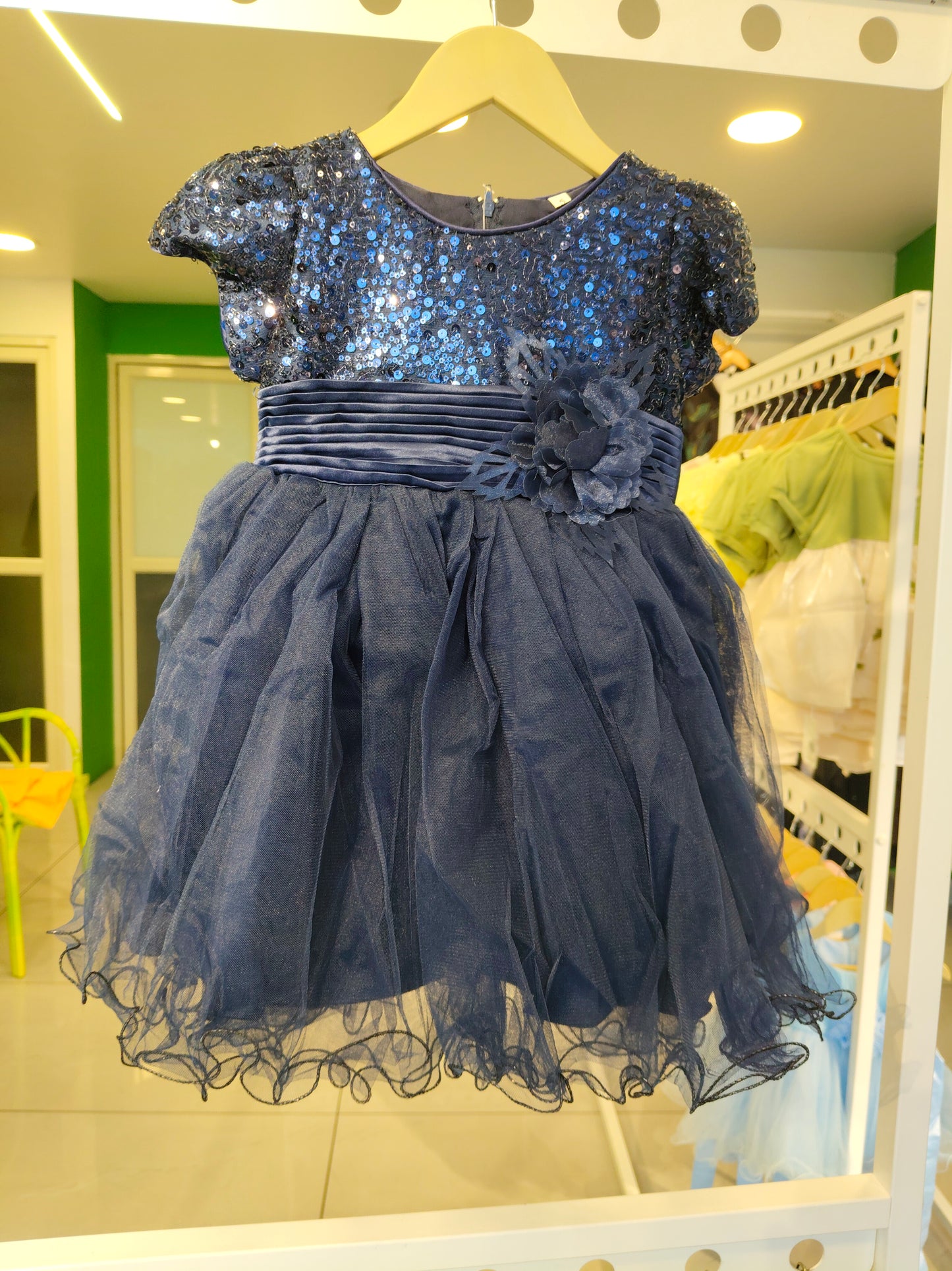 Toddler Girls' Sequin Tulle Party Dress  ( SIZE 4)