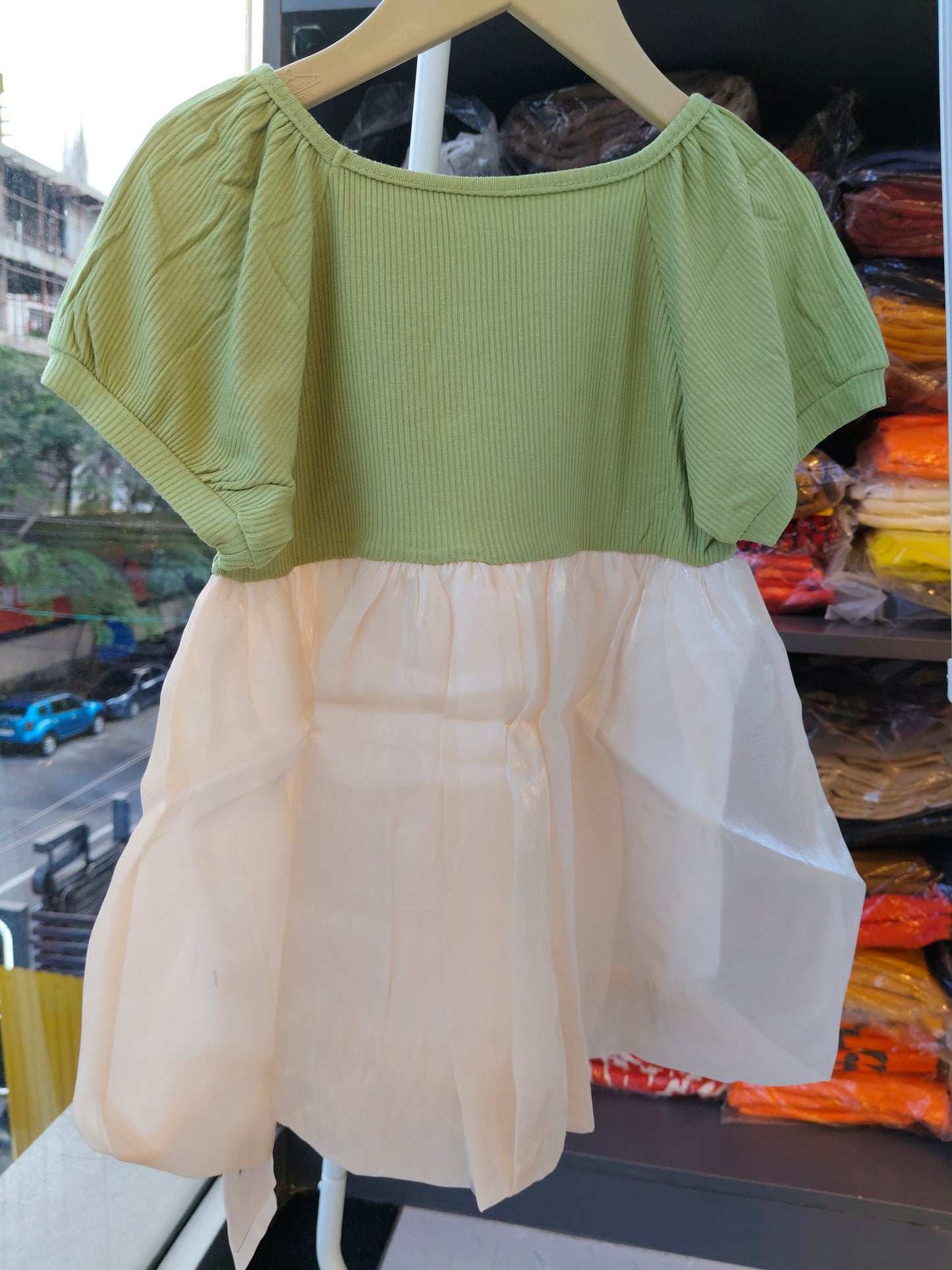 Toddler Girls' Bubble Hem Dress (SIZE 120)