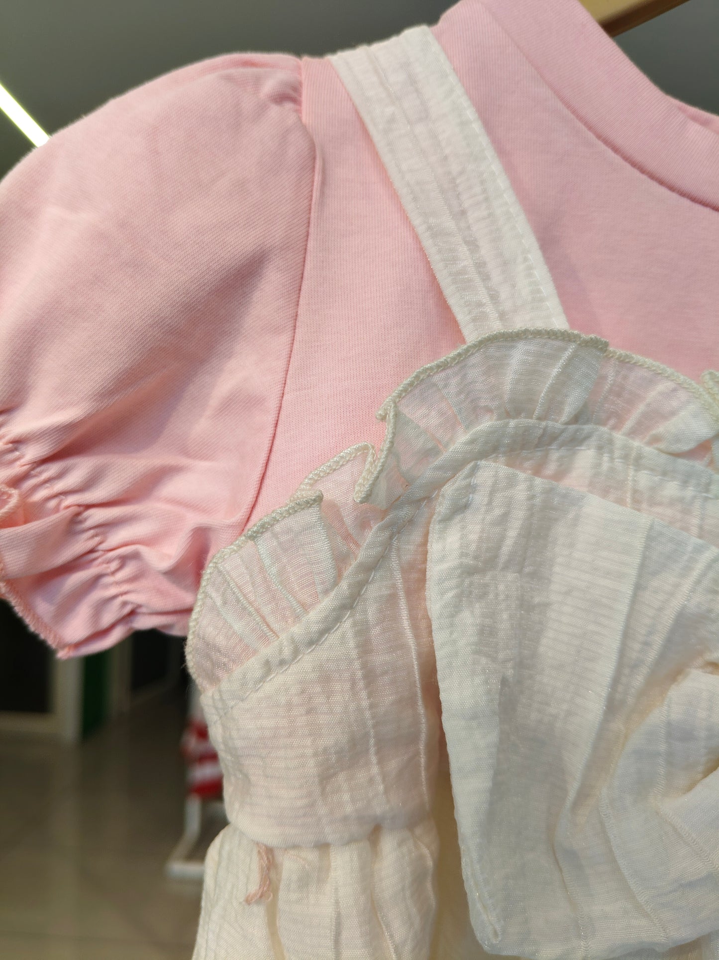 Toddler Girls' Ruffled Pinafore Dress (SIZE 90)