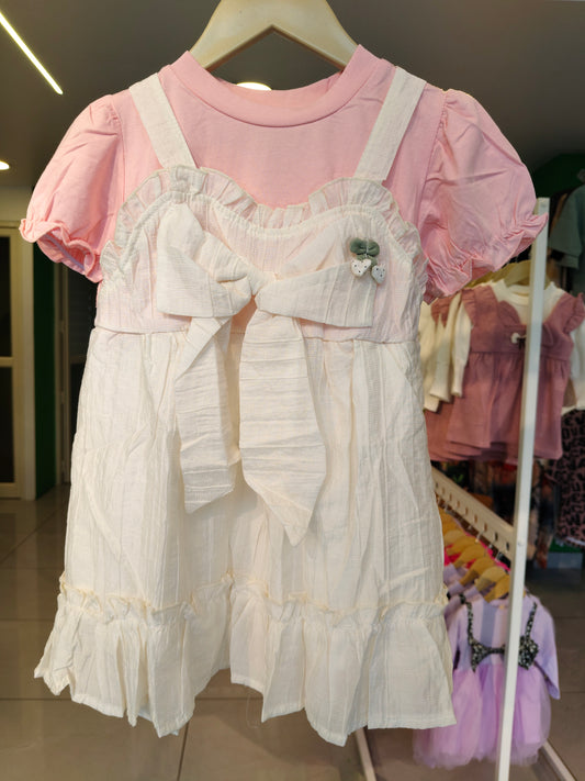 Toddler Girls' Ruffled Pinafore Dress (SIZE 120)