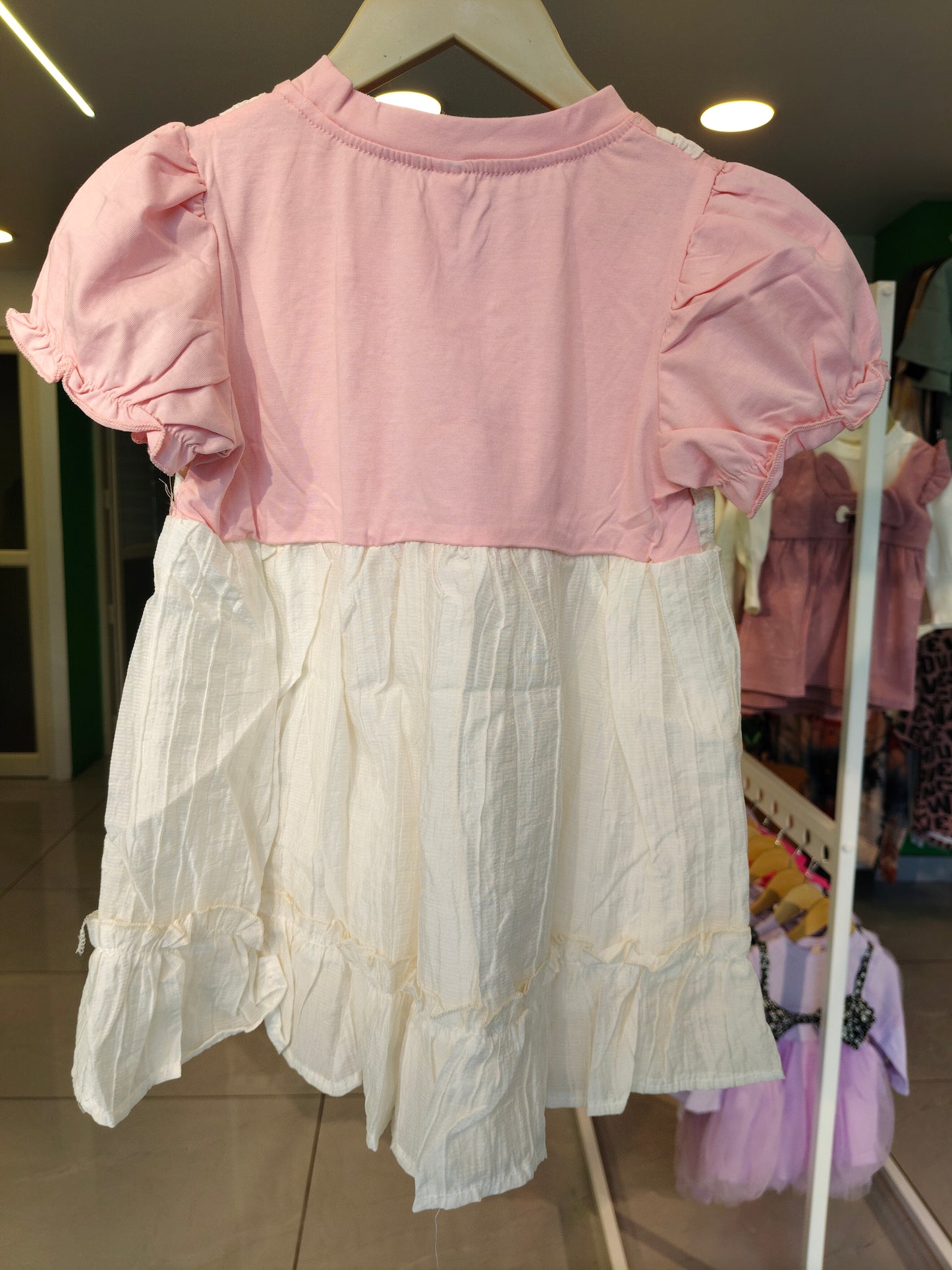 Toddler Girls' Ruffled Pinafore Dress (SIZE 130)