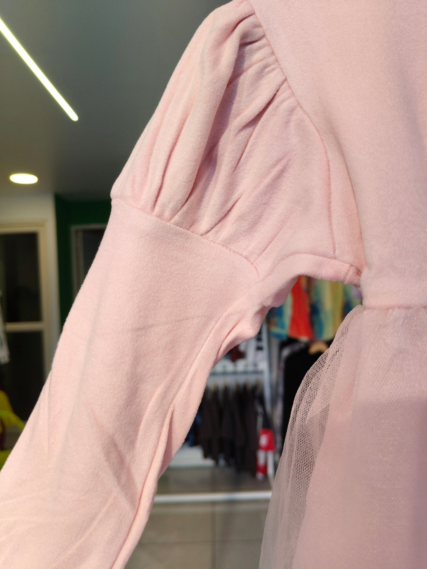 Toddler Girls' Tulle Floral Applique Dress (MEDIUM)