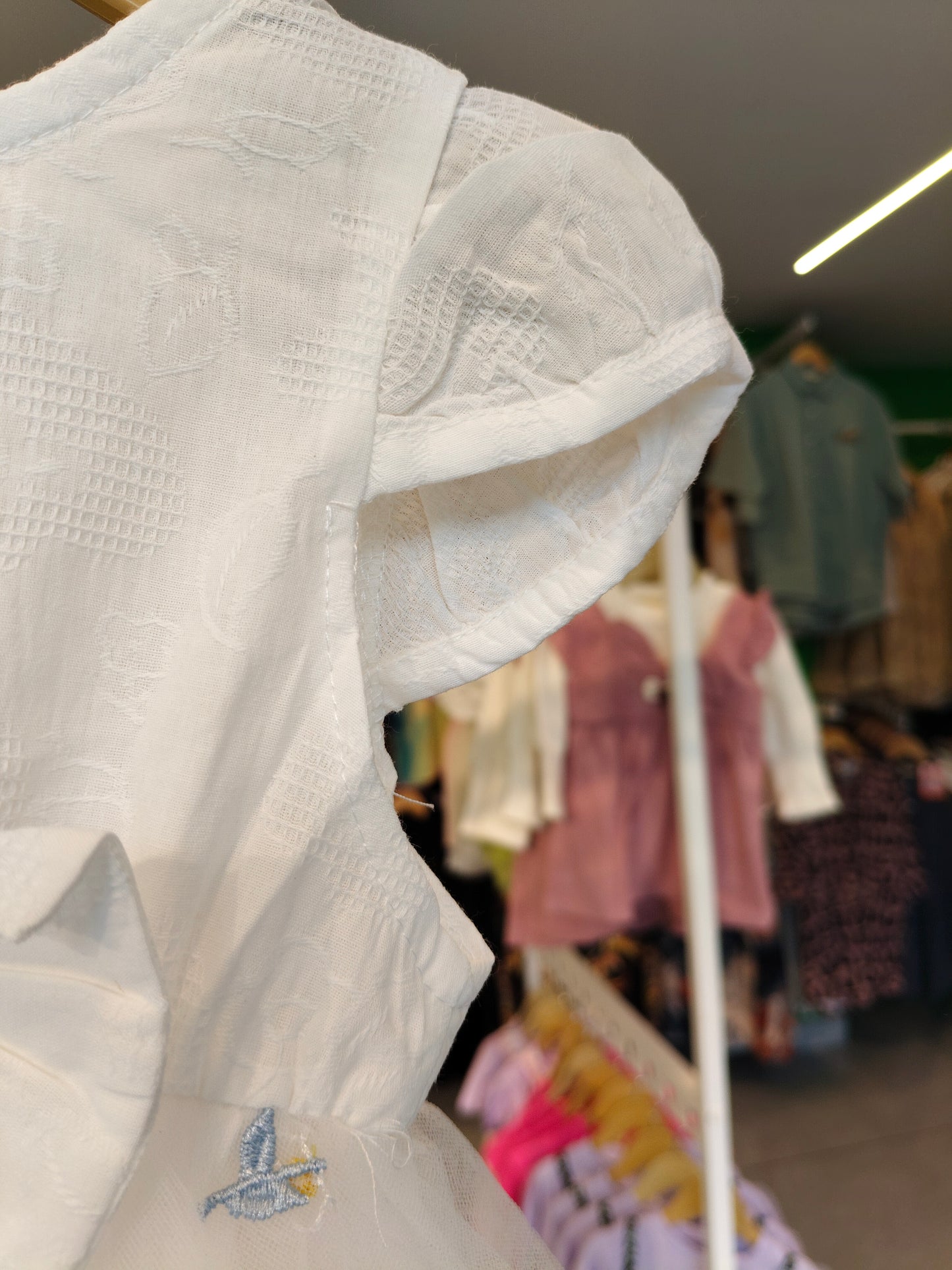 Toddler Girls' Embroidered Floral Tulle Dress (LARGE)