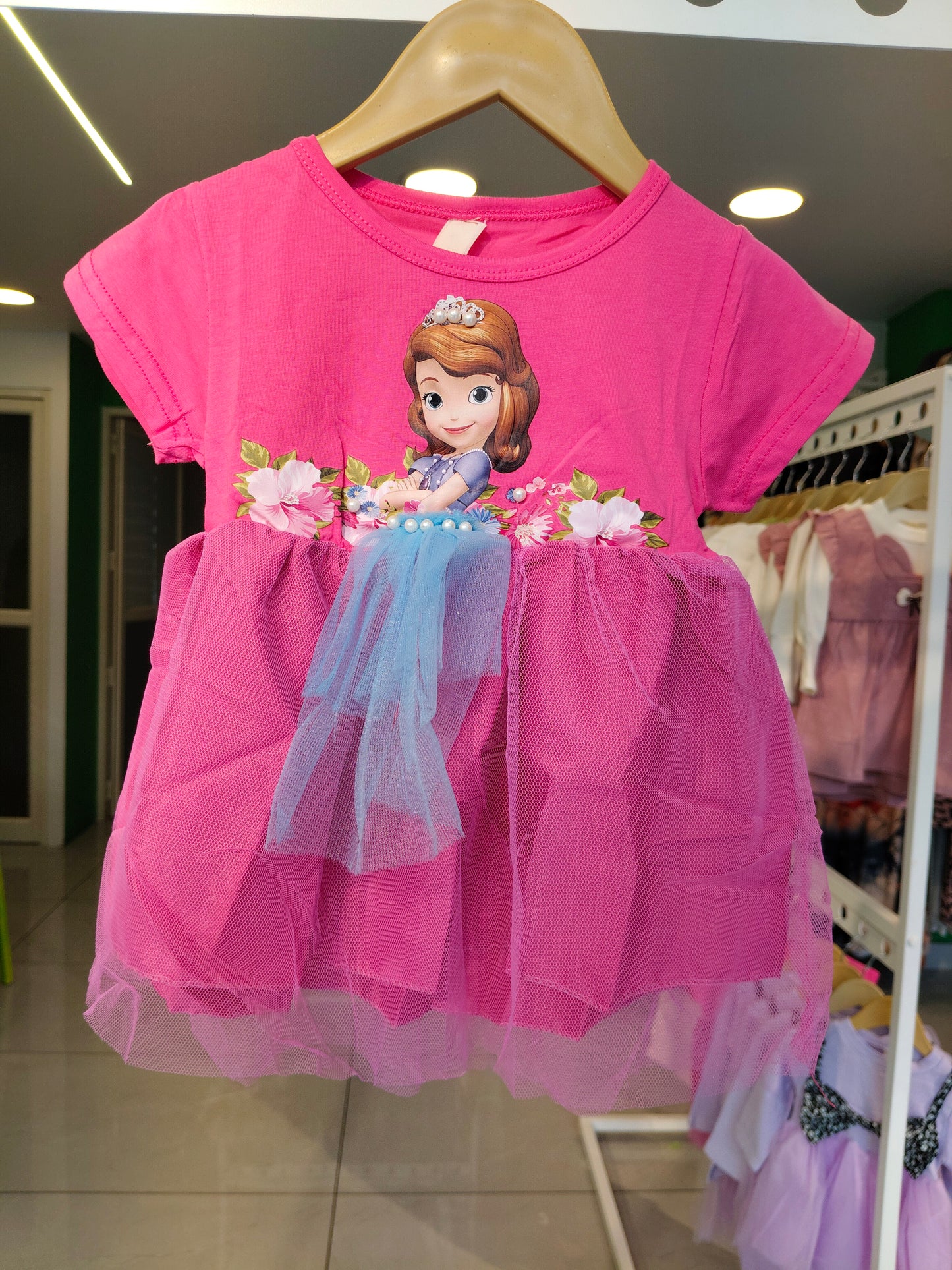 Toddler Girls' Sofia The First Tulle Dress (SIZE 7)