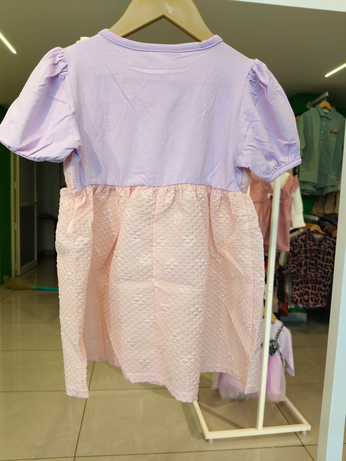 Toddler Girls' Bow Front Dress (SIZE 100)