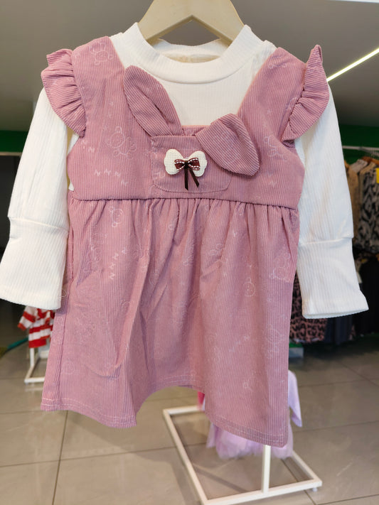 Toddler Girls' Corduroy Jumper Dress(MEDIUM)